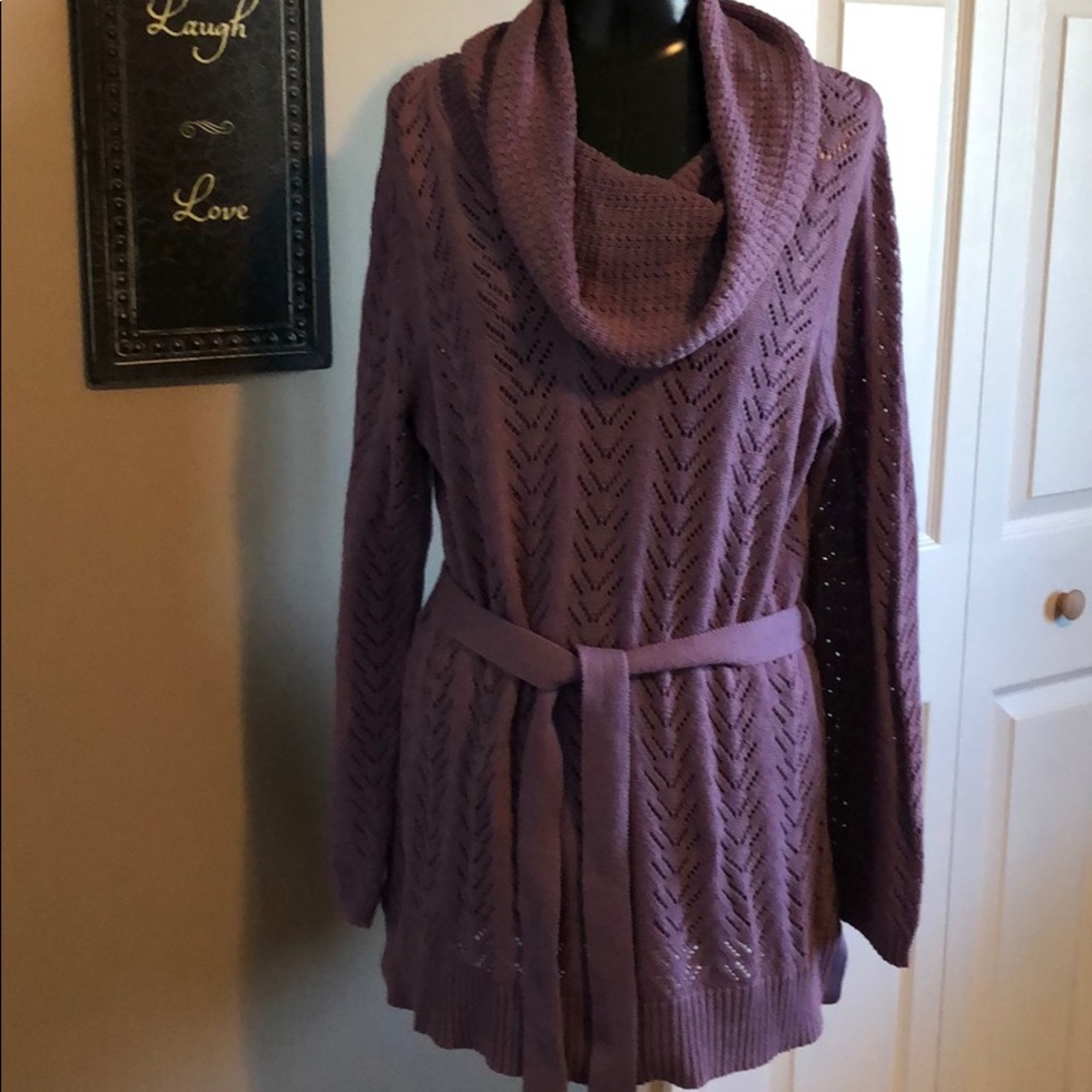 Croft & Barrow Purple Sweater Size Large